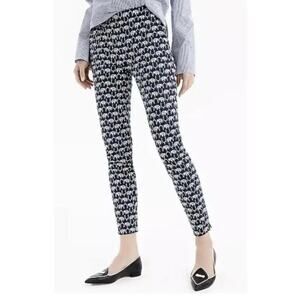 J.Crew Martie navy blue and white "elephant" pants size 00